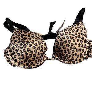 Wonderbra padded underwire leopard size 32B excellent condition see pics